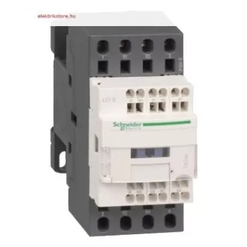   Schneider Electric, TeSys D, LC1D0983P7, Mágneskapcsoló, 20A (400V, AC1), 4 pólus, 2 Záró + 2 Nyitó főérintkező, 230V AC 50/60 Hz vezerlés, rugós csatlakozás, TeSys D (Schneider LC1D0983P7)