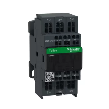   Schneider Electric LC1D123F7 AC mágneskapcsoló, 5,5kW/12A (400V, AC3), rugós csatlakozás,1Z+1NY