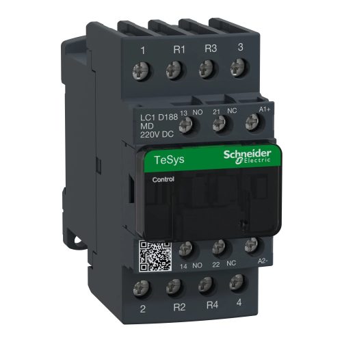 Schneider Electric LC1D188MD DC mágneskapcsoló, 32A (AC1), csavaros csatlakozású, 2Z+2NY pólus