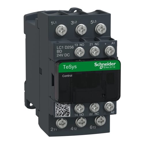 Schneider Electric LC1D256BD Mágneskapcsoló, 25A, 24VDC, sarus