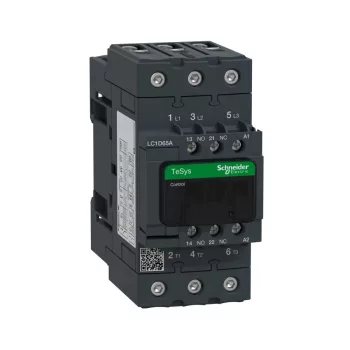   Schneider LC1D65AD5, Tesys D mágneskapcsoló, 30kW/65A (400V, AC3), 42V AC 50 Hz vezerlés, 1Z+1Ny, csavaros csatlakozás