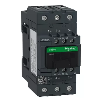   Schneider Electric LC1D65AQ7 3pólusú Everlink mágneskapcsoló (AC3, 400V 65A), tek. 380V AC 50/60Hz