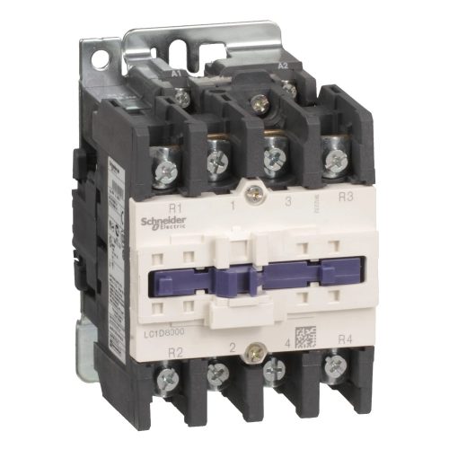 Schneider Electric LC1D80004U7 AC mágneskapcsoló, 125A (AC1), csavaros csatlakozású, 4Z pólus