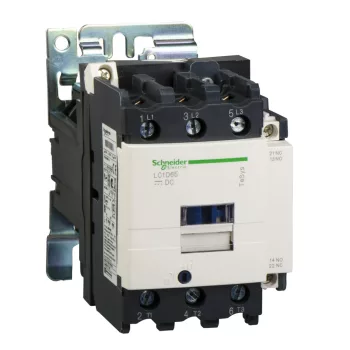   Schneider Electric, TeSys D, LC1D95MD, Mágneskapcsoló, 45kW/95A (400V, AC3), 220V DC vezerlés, 1Z+1Ny, csavaros csatlakozás, TeSys D (Schneider LC1D95MD)