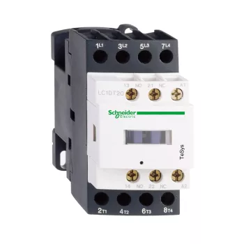   Schneider Electric, TeSys D, LC1DT25MD, Mágneskapcsoló, 25A (400V, AC1), 4 pólus, 4 Záró főérintkező, 220V DC vezerlés, csavaros csatlakozás, TeSys D (Schneider LC1DT25MD)
