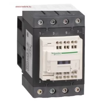   Schneider Electric, TeSys D Everlink, LC1DT60A3C7, Mágneskapcsoló, 60A (400V, AC1), 4 pólus, 4 Záró főérintkező, 32V AC 50/60 Hz vezerlés, rugós csatlakozás, TeSys D Everlink (Schneider LC1DT60A3C7)