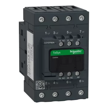   Schneider Electric LC1DT60AF7 4 pólusú Everlink mágneskapcsoló AC1 415V 60 A, tek. 110V AC 50/60Hz