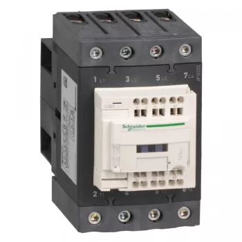   Schneider Electric LC1DT80A3E7 4 pólusú Everlink mágneskapcsoló AC1 415V 80A rugós vezérlő sorkapoccsal 48V AC 50/60Hz