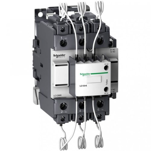 Schneider Electric LC1DWK12N7 Kondenzátor mágneskapcsoló, 60kVAr/400V, 3P+1z+2ny