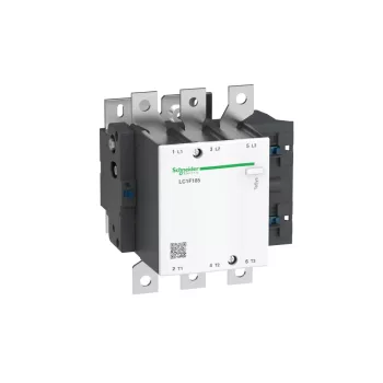   Schneider Electric, TeSys F, LC1F185, Mágneskapcsoló, 90kW/185A (400V, AC3), tekercs nélkül, csavaros csatlakozás, TeSys F (Schneider LC1F185)
