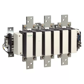   Schneider Electric, TeSys F, LC1F780F7, Mágneskapcsoló, 400kW/780A (400V, AC3), 110V AC 40..400 Hz vezerlés, csavaros csatlakozás, TeSys F (Schneider LC1F780F7)