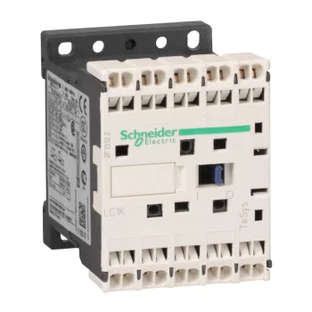   Schneider Electric, TeSys K, LC1K06013P7, Mágneskapcsoló, 2,2kW/6A (400V, AC3), 230V AC 50/60 Hz vezerlés, 1Ny, rugós csatlakozás, TeSys K (Schneider LC1K06013P7)