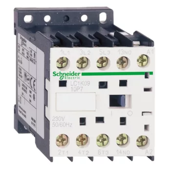   Schneider LC1K0601B5, Tesys K mágneskapcsoló, 2.2kW/6A (400V, AC3), 24V AC 50 Hz vezerlés, 1Ny, csavaros csatlakozás