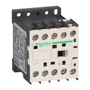   Schneider Electric, TeSys K, LC1K0601E7, Mágneskapcsoló, 2,2kW/6A (400V, AC3), 48V AC 50/60 Hz vezerlés, 1Ny, csavaros csatlakozás, TeSys K (Schneider LC1K0601E7)