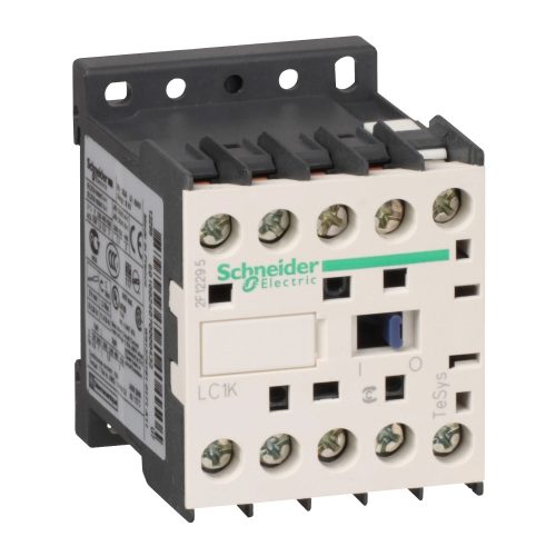 Schneider Electric, TeSys K, LC1K0601E7, Mágneskapcsoló, 2,2kW/6A (400V, AC3), 48V AC 50/60 Hz vezerlés, 1Ny, csavaros csatlakozás, TeSys K (Schneider LC1K0601E7)