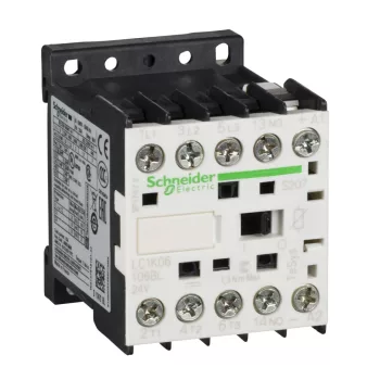   Schneider Electric LC1K06106BLS207 TeSysK mágneskapcsoló, 3P, Ac3 440V, 6A, 24V dc alacsony