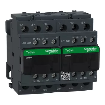   Schneider Electric LC2D32G7 AC irányváltó, 15kW/32A (400V, AC3), csavaros csatlakozás, 1Z+1NY