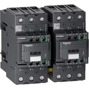   Schneider Electric LC2D65ABNE TESYS D irányváltó kontaktor GREEN-3P 440V 65A 24VAC