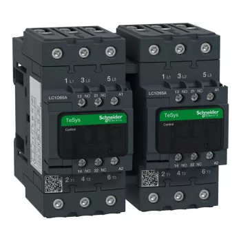   Schneider Electric, Forgásirányváltó magneskapcsoló, 30kW/65A (400V, AC3), 230V AC 50/60 Hz vezerlés, 1Z+1Ny, csavaros csatlakozás, TeSys D Everlink Everlink (Schneider LC2D65AP7)