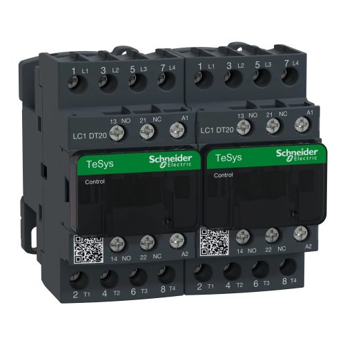 Schneider Electric LC2DT20P7 AC irányváltó, 20A (AC1), csavaros csatlakozású, 4Z pólus