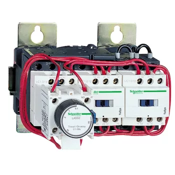   Schneider Electric LC3D115P7 Csillag-delta indító 110 kW (400V) szerelőlapon