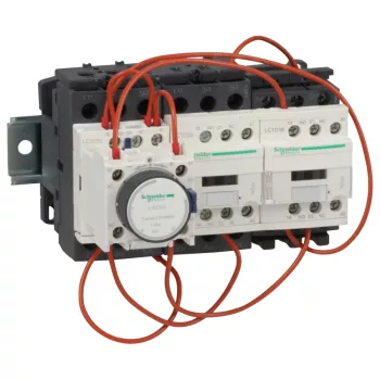   Schneider Electric LC3D32AB7 25kW (400V), csillag-delta indító mechanikus retesszel, szerelőlapon