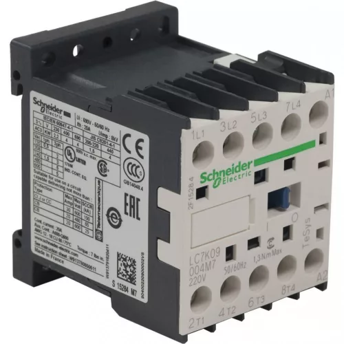 Schneider Electric LC7K09004M7 Mágneskapcsoló 220/230V 50/60Hz 9A