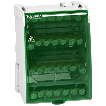   Schneider LGY410028 LINERGY DS csavaros elosztó blokk, 100A, 4P, 28 lyuk