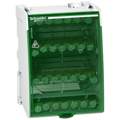 Schneider LGY410028 LINERGY DS csavaros elosztó blokk, 100A, 4P, 28 lyuk