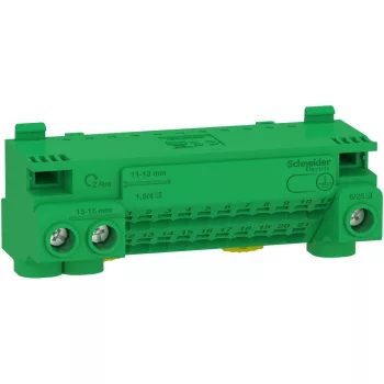 Schneider Electric Linergy zöld csatlakozóblokk 24 kimenet 63 A – LGYT1E24
