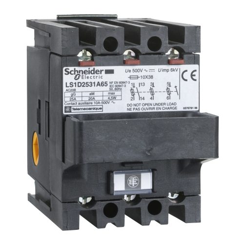 Schneider Electric LS1D2531A65 Üres blokk szakaszoló biztosítóhoz 25A