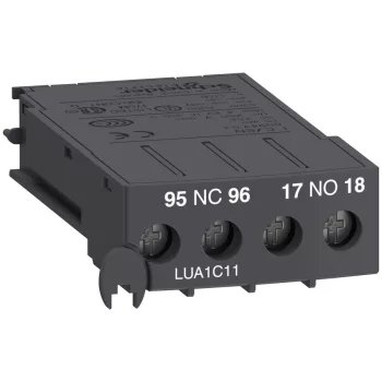   Schneider Electric LUA1C11 Érintkezőblokk, NC hibaérintkező + NO forgatókar pozíció