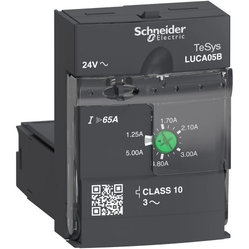 Schneider Electric LUCA05B Vezérlőegység, 1,25-5A, 24VAC, 10-es osztályú, 3-fázisú