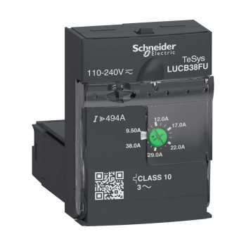   Schneider Electric LUCB38FU TeSys U fejlett vezérlőegység 10-es osztályú, 3-fázisú 9,5-38A 110-240V