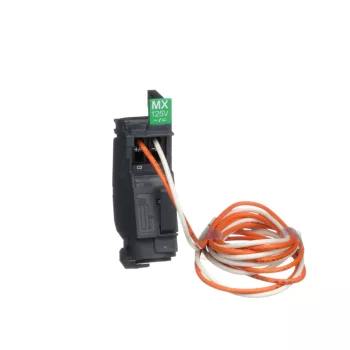 Schneider ComPacT NSXm MX munkaáramú kioldó 110…130 V AC / 125 V DC, előhuzalozott – LV426863