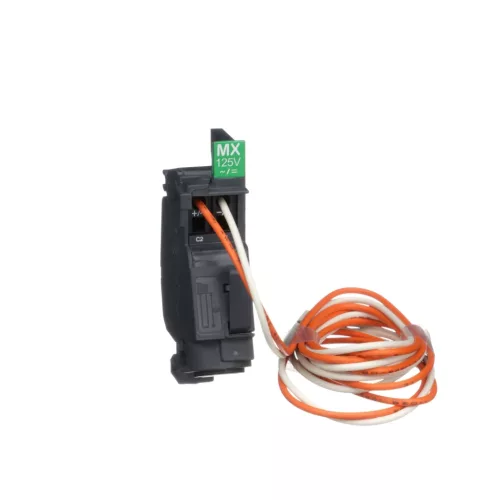 Schneider ComPacT NSXm MX munkaáramú kioldó 110…130 V AC / 125 V DC, előhuzalozott – LV426863