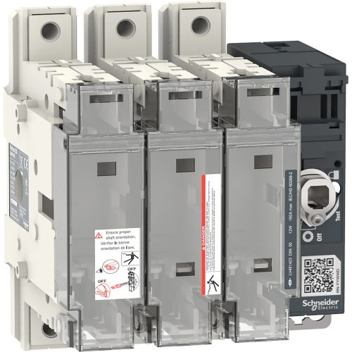 Schneider Electric LV481423 FuPact GS SDF 160A 3P DIN00 mellső vagy oldalsó vezérelhetőség