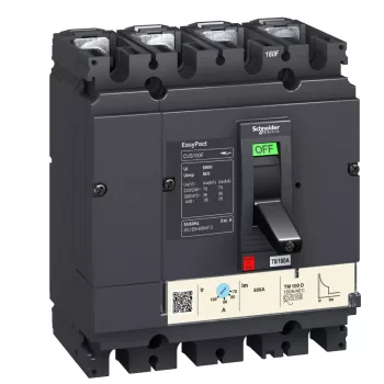   Schneider LV510310 EasyPact CVS100B 4P 25kA komplett megszakító TM16D 4P3D kioldóval