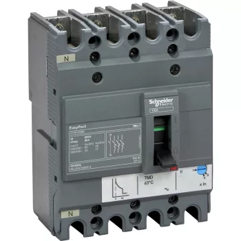   Schneider LV510957 EasyPact CVS100BS 4P 25kA komplett megszakító TM80D 4P3D kioldóval