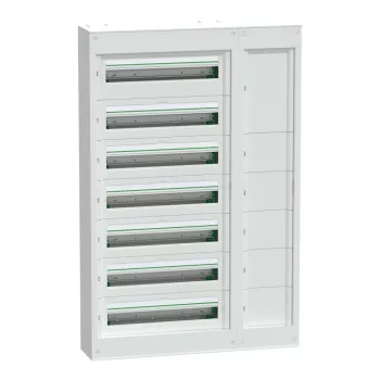 Schneider PrismaSeT S LVSSD724 elosztószekrény, falon kívüli, 7x24 modul, kábelvezető csatornával