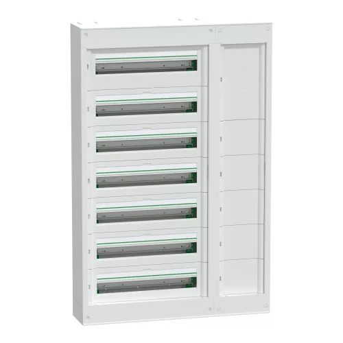Schneider PrismaSeT S LVSSD724 elosztószekrény, falon kívüli, 7x24 modul, kábelvezető csatornával
