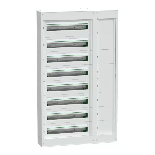 Schneider PrismaSeT S LVSSD824 elosztószekrény, falon kívüli, 8x24 modul, kábelvezető csatornával