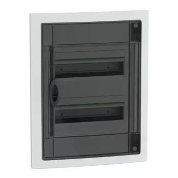 Schneider PrismaSeT XS LVSXP213 elosztószekrény, füstszínű átlátszó ajtó, süllyesztett szerelés, 2x13 modul