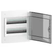 Schneider Electric PrismaSeT XS LVSXP218 süllyesztett elosztó  - 36 modul - 2 sor, füstszínű ajtóval IP40, PE+N sínnel - Méretek : 510x486x129mm - max 90A
