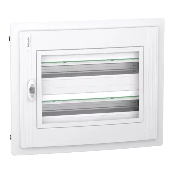   Schneider Electric PrismaSeT XS LVSXP224 süllyesztett elosztó  - 48 modul - 2 sor, átlátszó ajtóval IP40, PE+N sínnel - Méretek : 510x648x129mm - max 125A