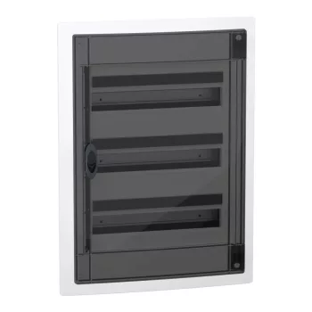   Schneider Electric PrismaSeT XS LVSXP318 süllyesztett elosztó  - 54 modul - 3 sor, füstszínű ajtóval IP40, PE+N sínnel - Méretek : 660x486x129mm - max 125A