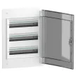 Schneider Electric PrismaSeT XS LVSXP318 süllyesztett elosztó  - 54 modul - 3 sor, füstszínű ajtóval IP40, PE+N sínnel - Méretek : 660x486x129mm - max 125A