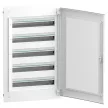 Schneider Electric PrismaSeT XS LVSXP524 süllyesztett elosztó  - 120 modul - 5 sor, átlátszó ajtóval IP40, PE+N sínnel - Méretek : 960x648x129mm - max 125A