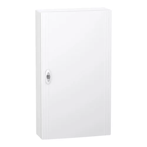 Schneider PrismaSeT XS LVSXQ418 elosztószekrény, teli ajtó, falon kívüli szerelés, 4x18 modul