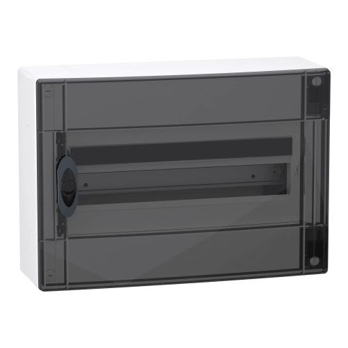 Schneider Electric PrismaSeT XS LVSXR118 falon kívüli elosztó  - 18 modul - 1 sor, füstszínű ajtóval IP40, PE+N sínnel - Méretek : 300x426x125mm - max 90A